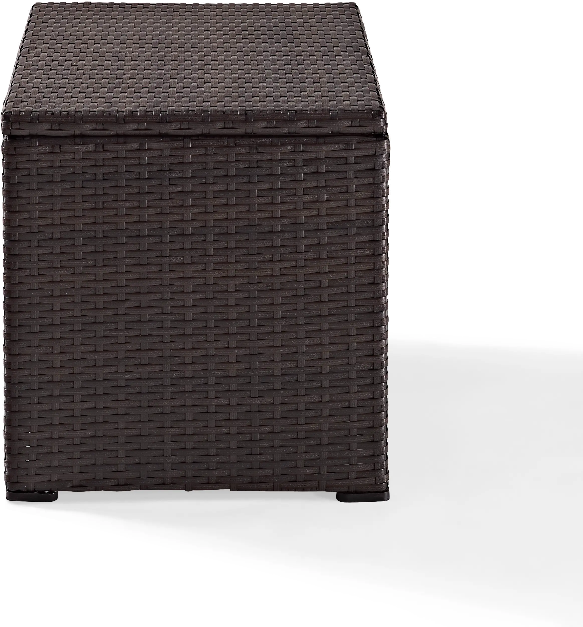 CO7302-BR Dark Brown Wicker Outdoor Cooler - Palm Harbor -7
