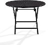 CO7205-BR Dark Brown Wicker Folding Table - Palm Harbor -2