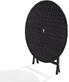 CO7205-BR Dark Brown Wicker Folding Table - Palm Harbor -4