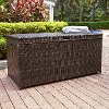 CO7300-BR Dark Brown Wicker Storage Bin - Palm Harbor