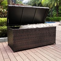 CO7300-BR Dark Brown Wicker Storage Bin - Palm Harbor-2
