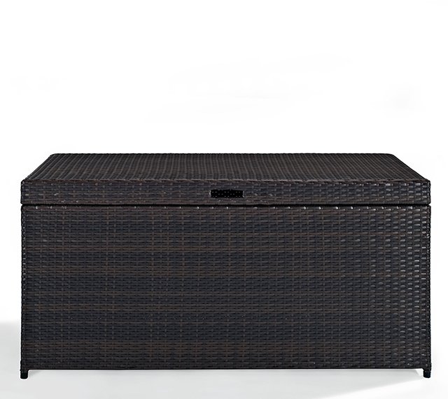 CO7300-BR Dark Brown Wicker Storage Bin - Palm Harbor-3