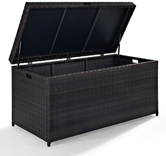 CO7300-BR Dark Brown Wicker Storage Bin - Palm Harbor-4