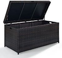 CO7300-BR Dark Brown Wicker Storage Bin - Palm Harbor-4