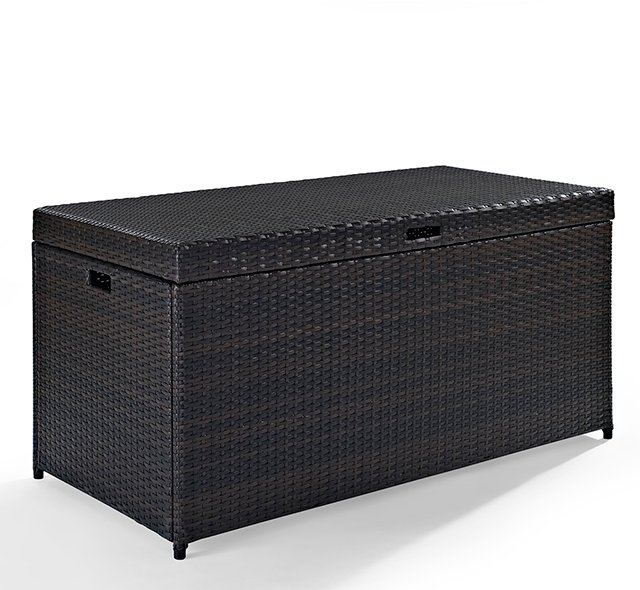 CO7300-BR Dark Brown Wicker Storage Bin - Palm Harbor-5