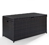 CO7300-BR Dark Brown Wicker Storage Bin - Palm Harbor-5