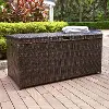 CO7300-BR Palm Harbor Wicker Patio Storage Bin