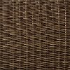 KO70027WB-SA Sand and Brown Wicker Patio Furniture Loveseat, Arm Chair, and Table - Bradenton -6