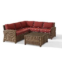 KO70019WB-SG Sangria and Brown Wicker Patio Furniture Set - Bradenton-4