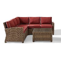 KO70019WB-SG Sangria and Brown Wicker Patio Furniture Set - Bradenton-5