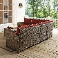KO70020WB-SG Sangria and Brown Wicker Patio Large Sectional and Table - Bradenton -3