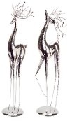 Assorted Silver Slim Reindeer Figurine
