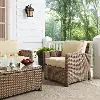 KO70023WB-SA Bradenton Sand and Wicker Patio Armchair