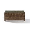 CO7208-WB Light Brown Outdoor Wicker Glass Top Table - Bradenton -3