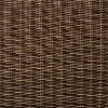 CO7207-WB Light Brown Outdoor Wicker Square Glass Top Table - Bradenton -3