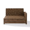 KO70015WB-NV Navy and Brown Wicker Patio Furniture Right Corner Loveseat - Bradenton-4