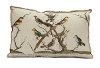 Bunting Bird Throw Pillow-2