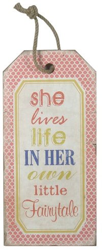 Wooden Fairy Tale Hang Tag Sign