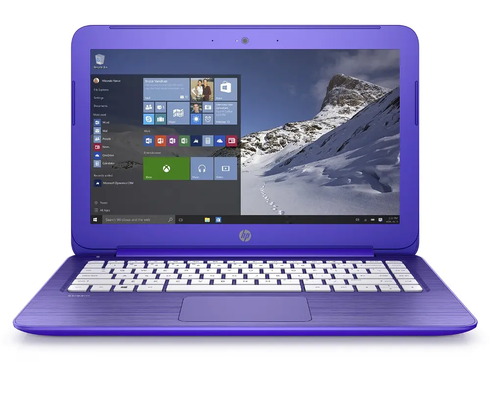 HP-S13-C120NR/PURPLE HP Stream 13.3 Inch Laptop - Violet Purple-1