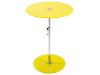 Yellow Glass/Stainless Steel Adjustable Side Table - Radinka