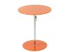 Orange Glass/Stainless Steel Adjustable Side Table - Radinka