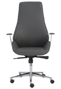 Gray High-Back Office Chair - Bergen