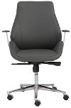 Gray Low-Back Office Chair - Bergen