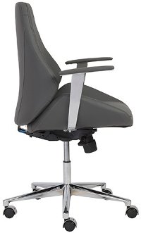 Gray Low-Back Office Chair - Bergen-3