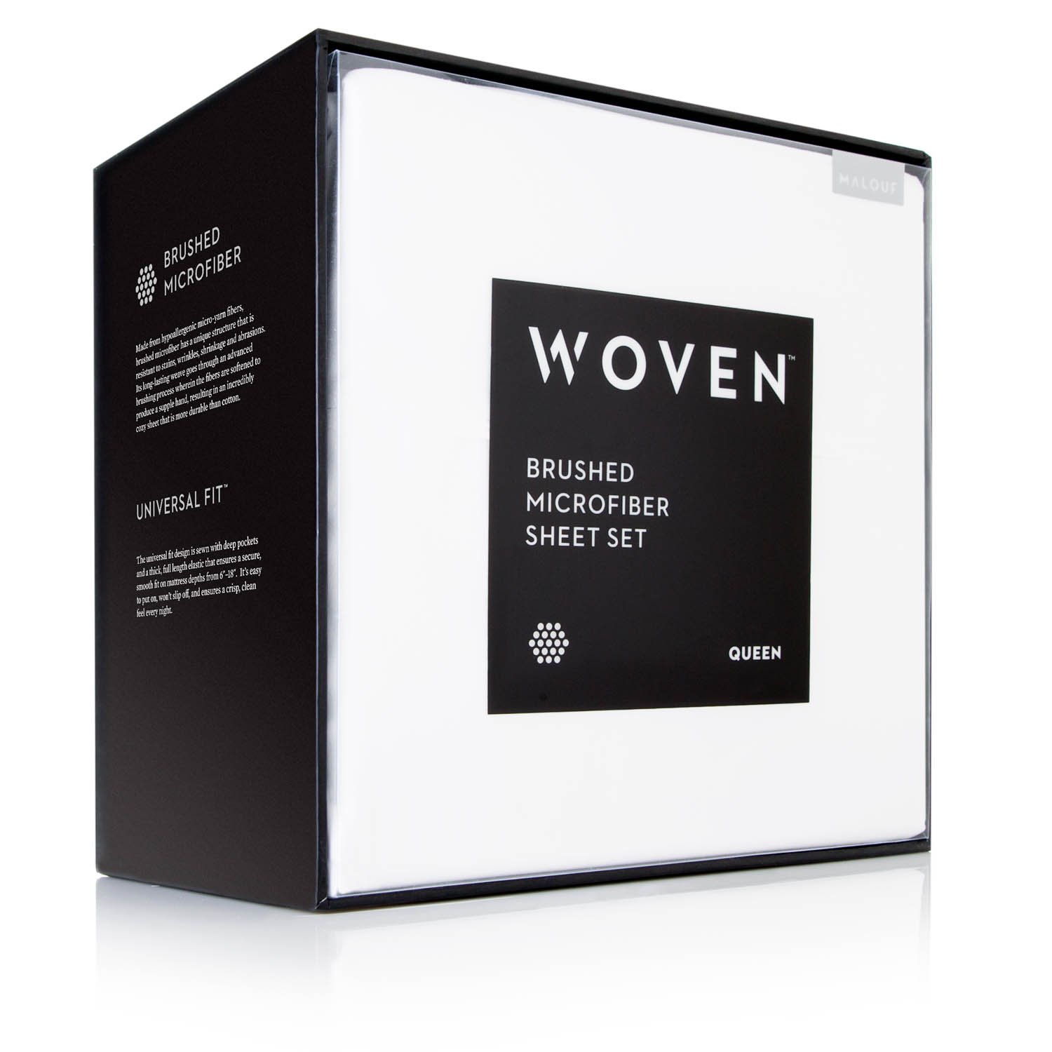 MA90FF_MS-WH White Microfiber Full Size Sheet Set-5