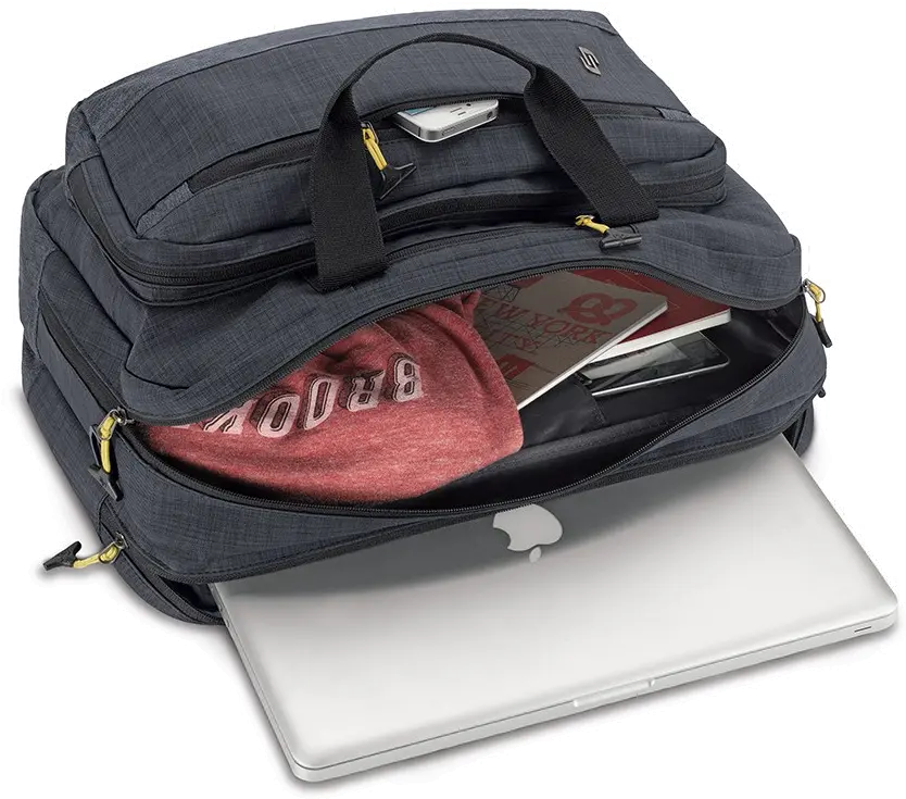 ACV330-4 Work to Play Hybrid Gray Backpack Briefcase-2