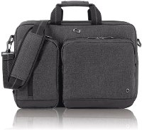 UBN310-10 SOLO 15.6 Inch Laptop Hybrid Briefcase Backpack - Gray