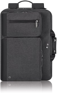 UBN310-10 SOLO 15.6 Inch Laptop Hybrid Briefcase Backpack - Gray -2