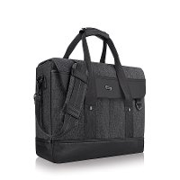 EXE-136-4/BLACK Bradford 15.6 Inch Black Briefcase Messenger Bag