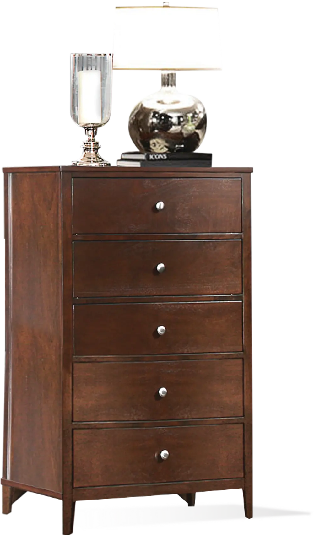 Cullen Espresso Brown Contemporary Chest of Drawers-1