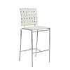 White Counter Stools (Set of 2) - Carina -1