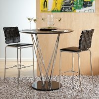 Brown Bar Stools (Set of 2) - Carina