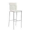 White Bar Stools (Set of 2) - Carina -1
