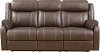 Domino Chocolate Brown Dual Reclining Sofa