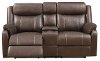 Valor Chocolate Brown Reclining Loveseat - Domino-4
