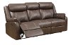 Valor Chocolate Brown Reclining Living Room Set - Domino