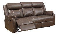 Valor Chocolate Brown Reclining Living Room Set - Domino