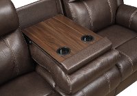 Valor Chocolate Brown Reclining Living Room Set - Domino-2