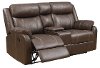Valor Chocolate Brown Reclining Living Room Set - Domino-5
