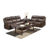 Valor Chocolate Brown Reclining Living Room Set - Domino-7