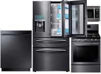 KIT Samsung 4 Piece Kitchen Appliance Package - Black Stainless Steel