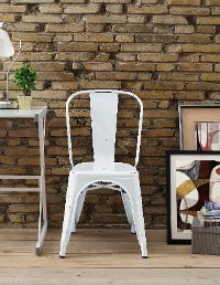 White Metal Chair