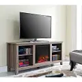 W58FP18AG Driftwood Fireplace TV Stand