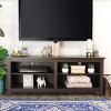 58 Inch Transitional Espresso TV Stand Media Console