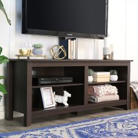 58 Inch Transitional Espresso TV Stand Media Console-2