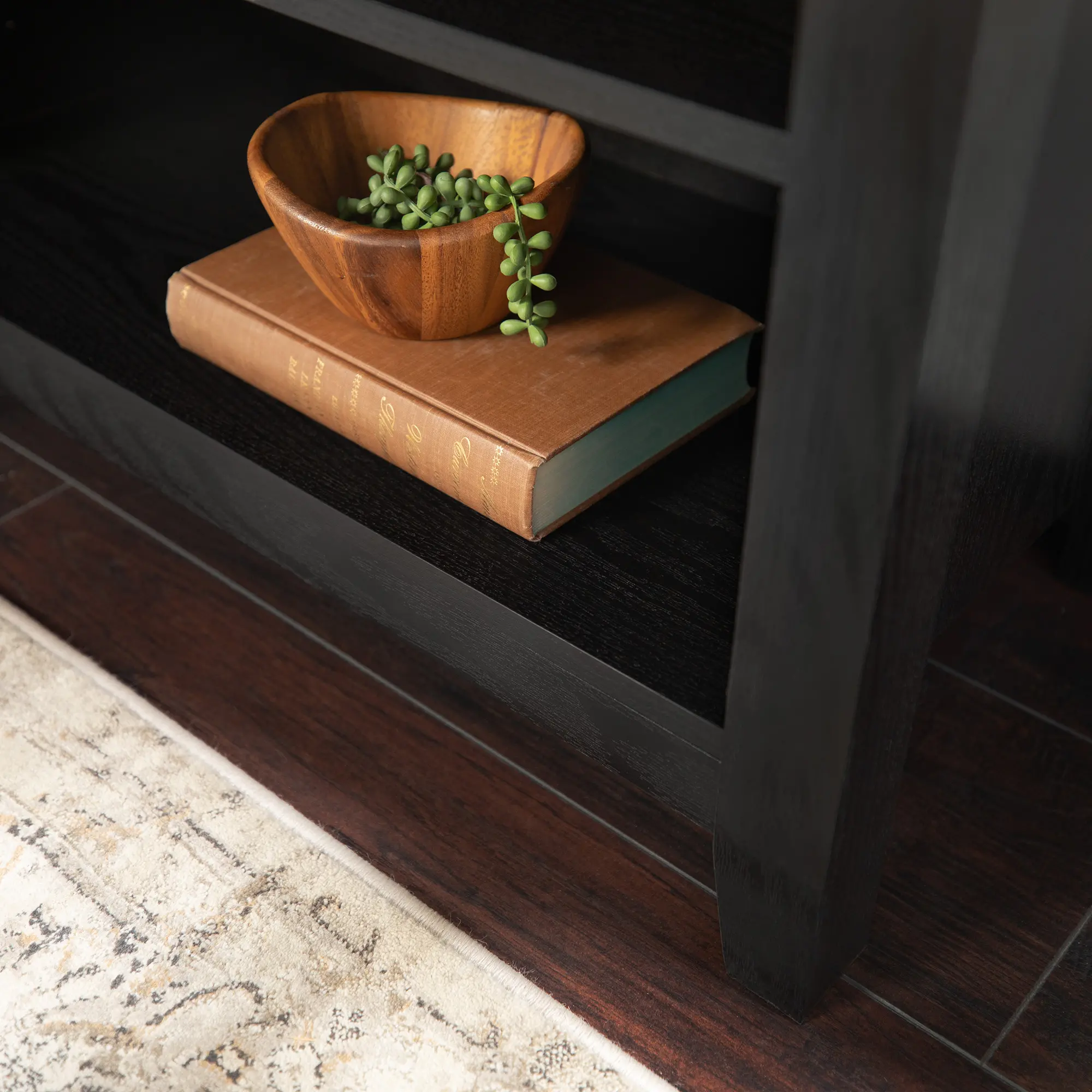 W58CSPBL Transitional Black TV Stand Media Console (58 Inch)-2